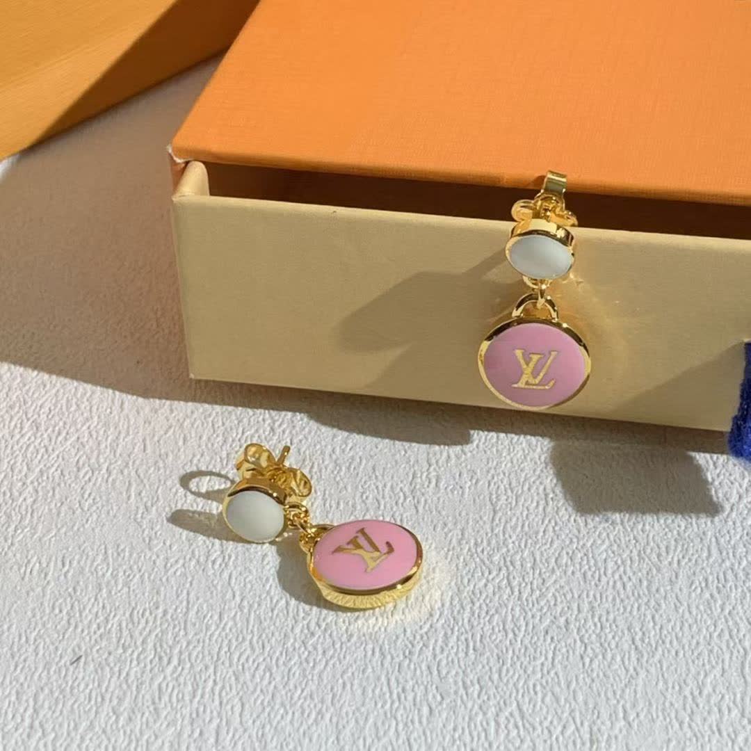 Louis Vuitton Pink Flower Earrings